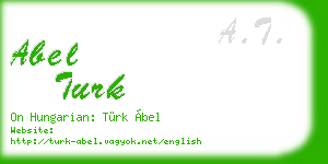 abel turk business card